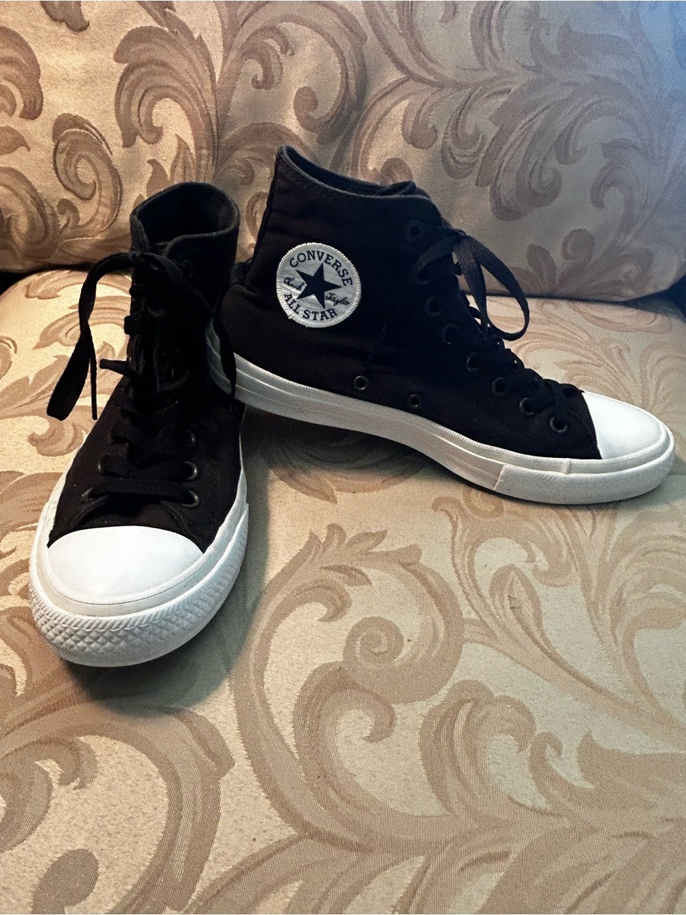 Converse Chuck Taylor All Star High Top Sneakers Black White Mens 8 Womens 10